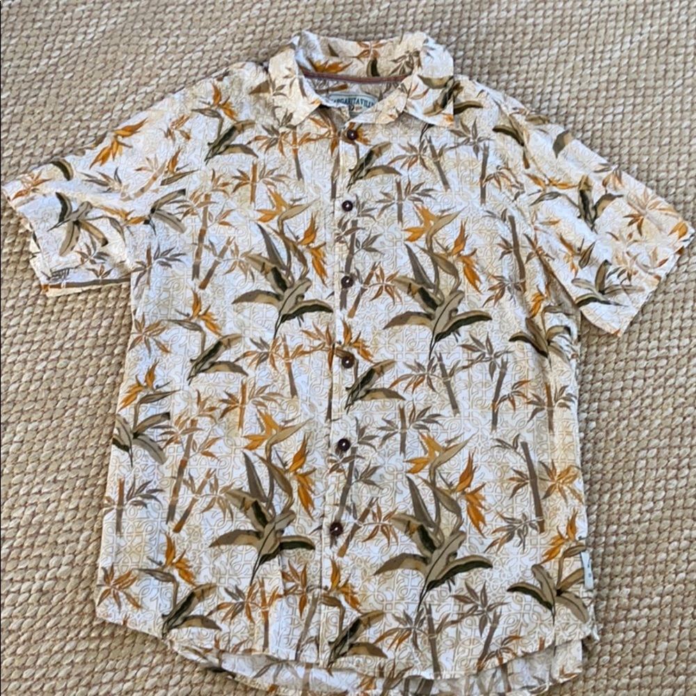 Men’s Margaritaville Hawaiian Shirt Medium Jimmy Buffet